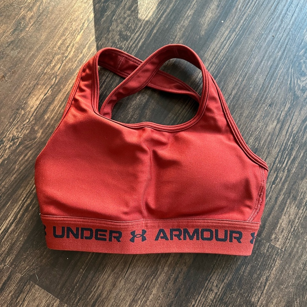 Under Armour Women's Dark Red Sports Bra